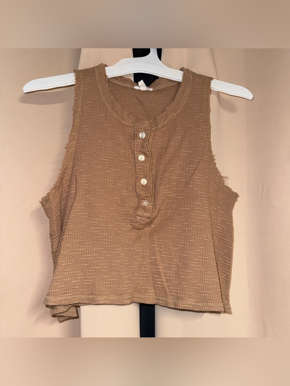 aerie brown tank top